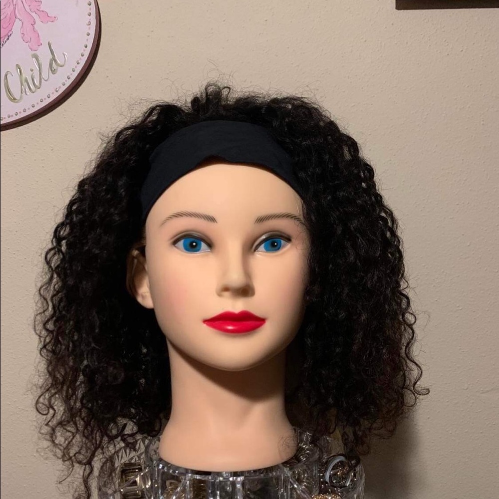 HEADBAND HUMAN HAIR WIG 14”
